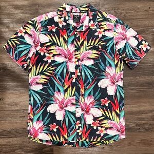 Hurley Men’s Shirt - Black, Red, Green